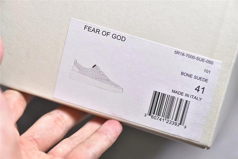 PK God FEAR OF GOD 101 LOW SNEAKER BONE SUEDE real materials ready to ship